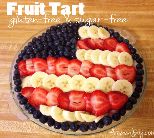 Fruit Tart: gluten-free, sugar-free, and DELICIOUS!!! Completely healthy. It makes a great breakfast.
