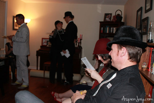 1920's murder mystery party