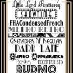 15 Free 1920's fonts; art deco fonts; Great Gatsby fonts-whatever you want to call them!