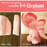 How to make a baby wash cloth elephant in just 5 easy steps. These are so adorable and tiny! @aspenjay.com