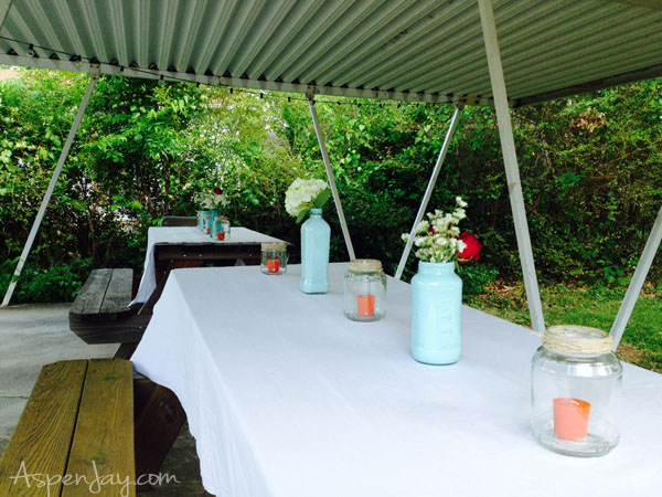 Backyard BBQ Party-simple yet classy decor to spruce up the party