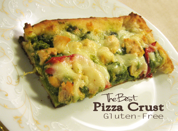 The BEST gluten-free pizza crust!
