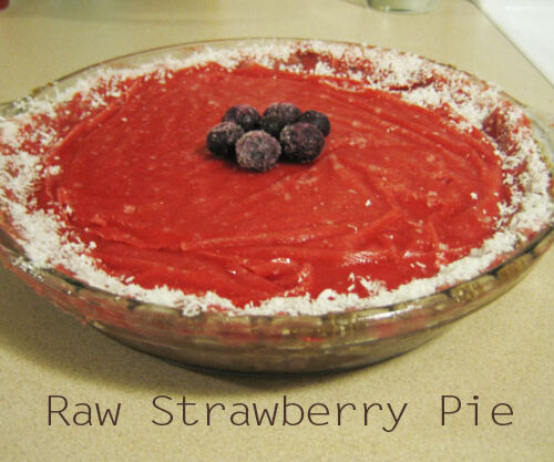 All Raw Strawberry Pie