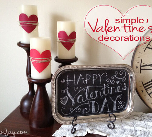 Simple & inexpensive valentine's decorations