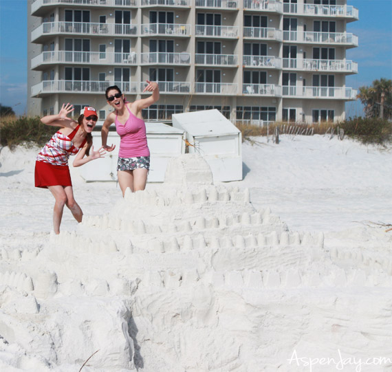Our giant sandcastle