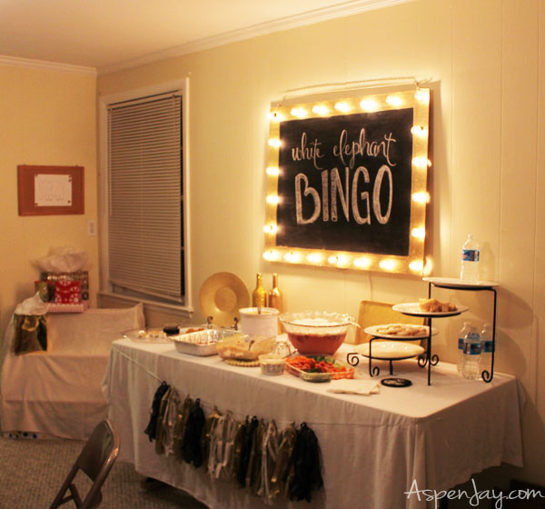 White Elephant Bingo Party! What a great idea for a party!