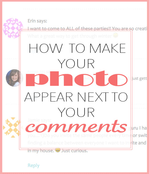how to make avatar photo next to your comments