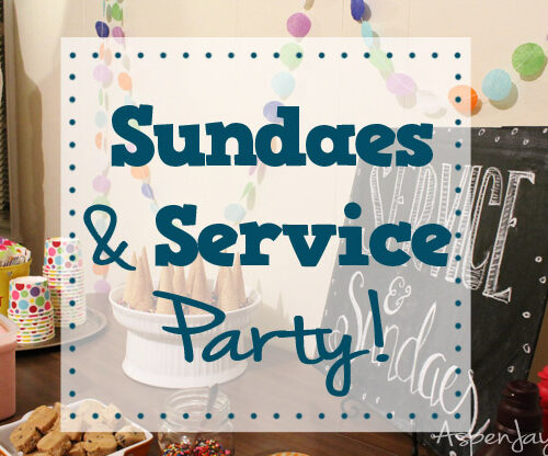 Sundaes and Service Party