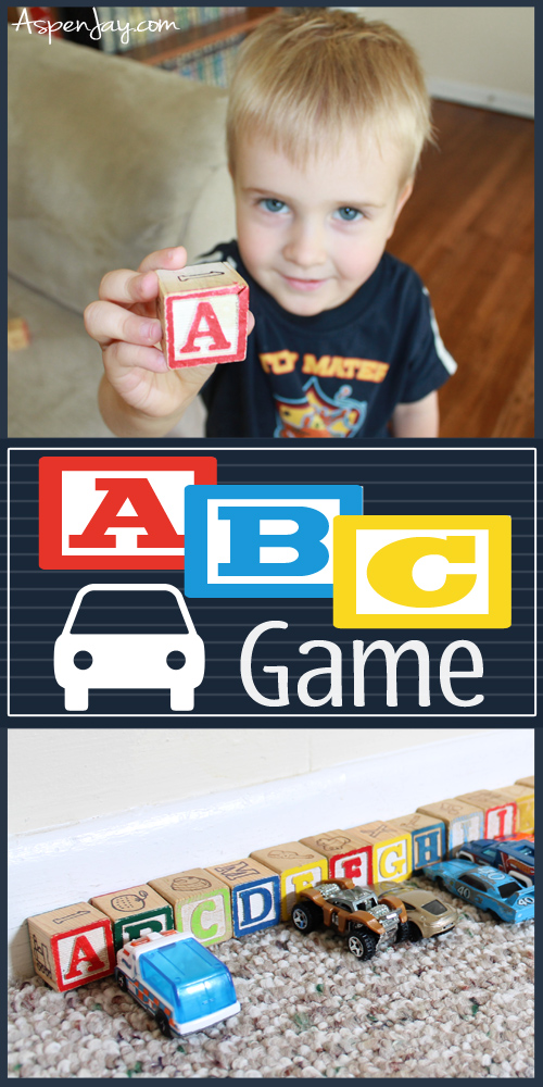 ABC Car Game- great way to learn and review the alphabet