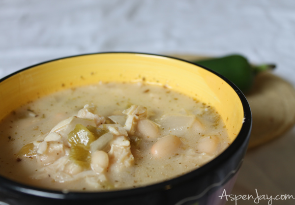White Chicken Chili Recipe- this is SO good! I love the extra creaminess!