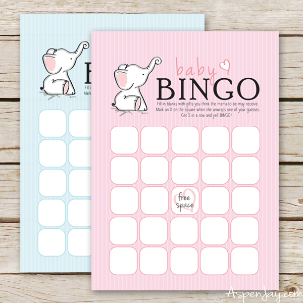 Free Baby Bingo Cards - Aspen Jay