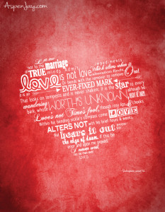 Shakespeare Valentines Printable - Aspen Jay