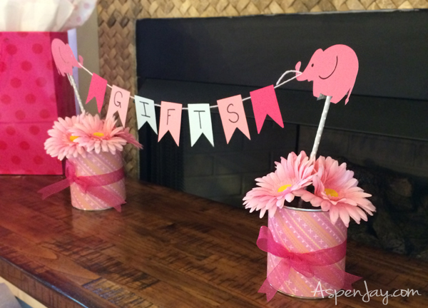 Adorable diy ideas for a pink elephant baby shower! Love the touch of blue in it as well. I'm loving all the cute elephants!!! She even includes the printables for free download. Definitely will be using this! 