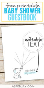 FREE Elephant Guest Book the Mama-to-be will Adore - Aspen Jay