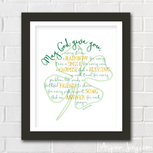 Clover Banner Printable perfect for St. Patrick's Day - Aspen Jay