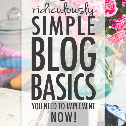 5 Simple Blog Basics you need NOW!!!