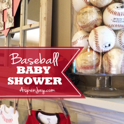Baseball Themed Baby Shower