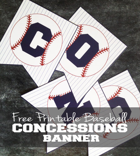 Free Baseball Concessions Banner