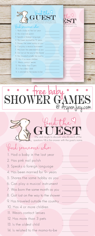  Printable Baby Shower Games Pack for Mac [Download