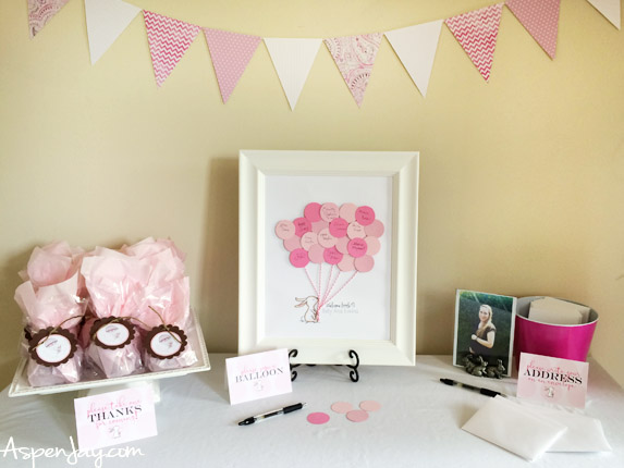 Adorable FREE bunny baby shower guest book printable! You can customize the name- this is SO precious! What a great idea to give the mama-to-be and have out at a baby shower! There are even more free printables to go along! Click on this site!