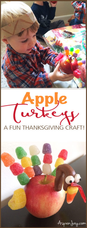 Apple Turkey Craft For Thanksgiving - Aspen Jay