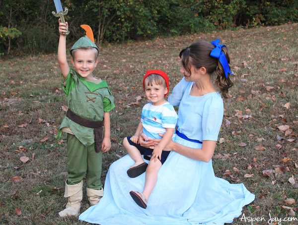 Peter pan costumes for Halloween! Escape to Neverland. :) Has a vast amount of characters- a Peter Pan theme would be PERFECT for next year!!! Definitely pinning!