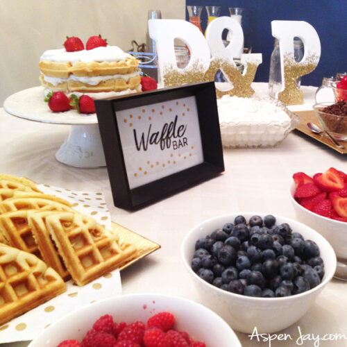 A Bridal Shower Waffle Bar Your Guests will Love