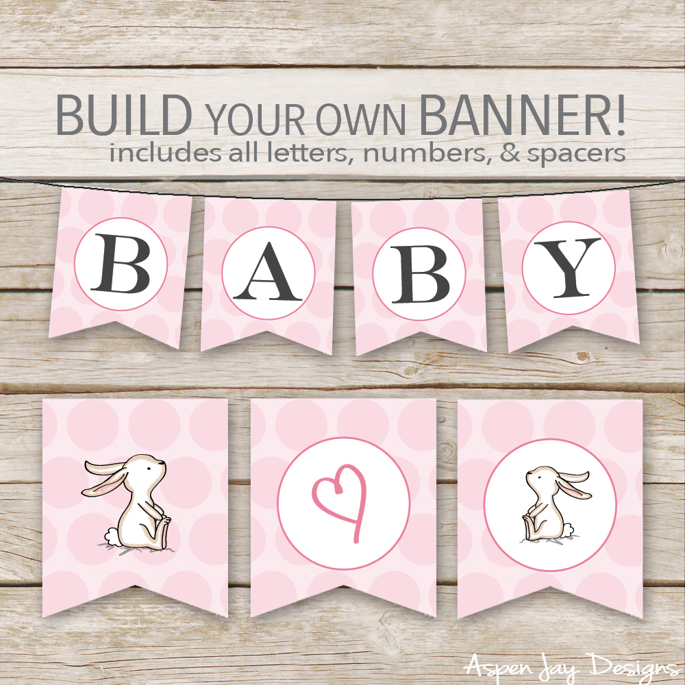 Easter Banner printable. Easy way to decorate for the Easter season and SUPER cute! Pinning!