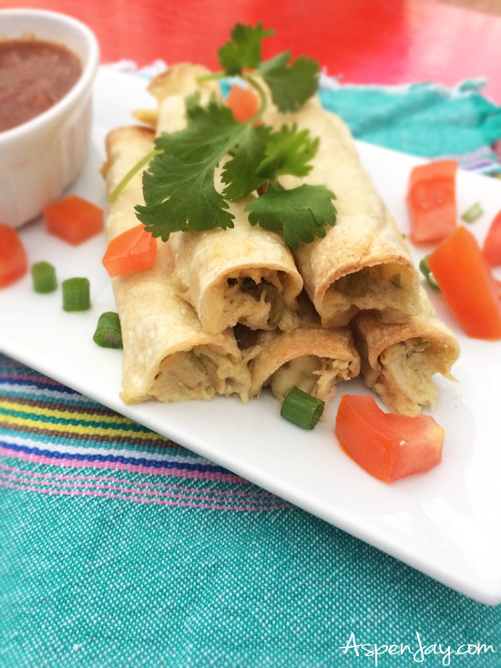 A yummy recipe for creamy baked chicken taquitos. Everyone always asks for the recipe when I make these taquitos. The are delicious and easy to make! 