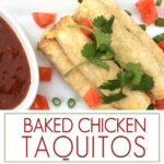 A yummy recipe for creamy baked chicken taquitos. Everyone always asks for the recipe when I make these taquitos. The are delicious and easy to make!