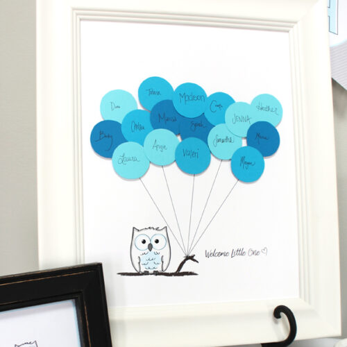 Free Owl Guest Book Printable