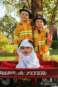 Firefighter Family Costumes for Halloween - Aspen Jay