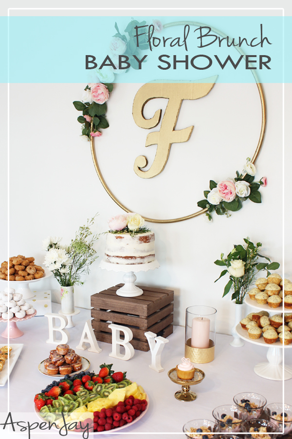 A lovely Floral Baby Shower Brunch with lots of DIY ideas that you will love!!