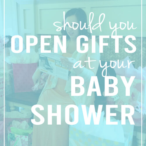 Do you have to open gifts at your baby shower?