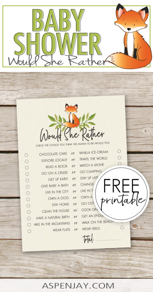 11 Woodland Baby Shower Games Printable Package - Press Print Party!