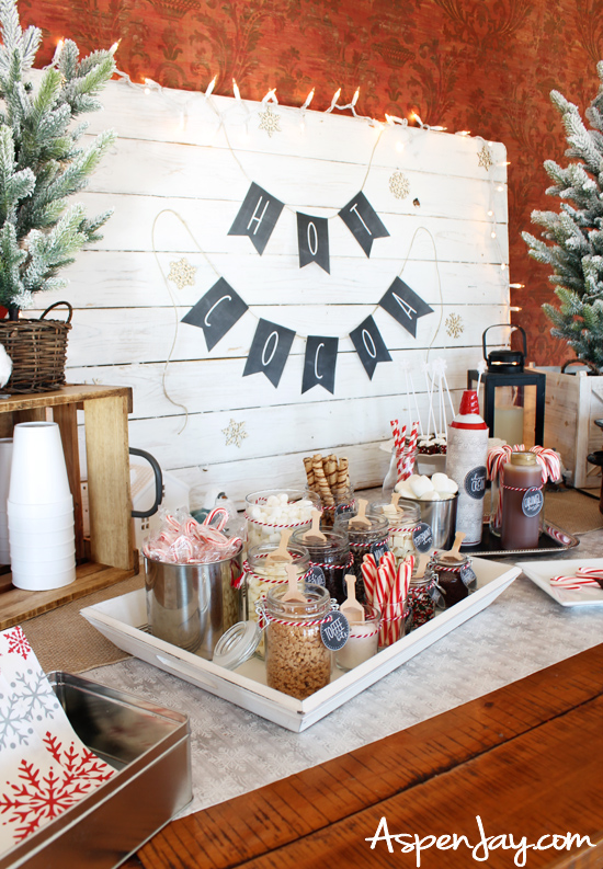 Cute Ways To Decorate Hot Chocolate Station
