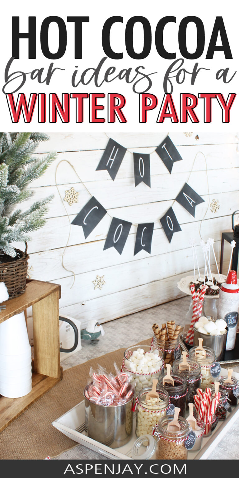 Hot Cocoa Bar Ideas For Your Upcoming Winter Party Aspen Jay   Hot Cocoa Bar Header2 768x1536 