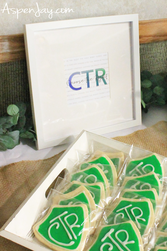 CTR cookies for baptism day! LDS baptism ideas and free printables. Love making it special but not going to over the top! #ldsbaptism #ldsbaptismideas #baptismideas #CTRcookies