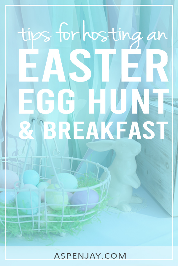 How to host an Easter Egg Hunt and pancake breakfast that everyone will love! Great tips to keep it stress free and fun with some free printables to boot! #easteregghunt #egghunt #easterbreakfast #egghuntideas