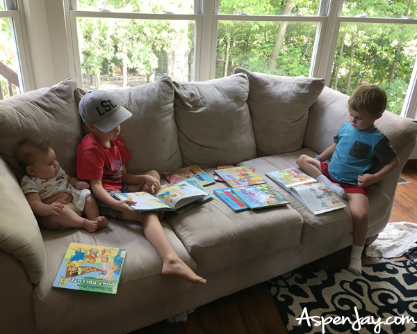 Great Activities for kids while you are stranded at home. Reading is definitely a good one!