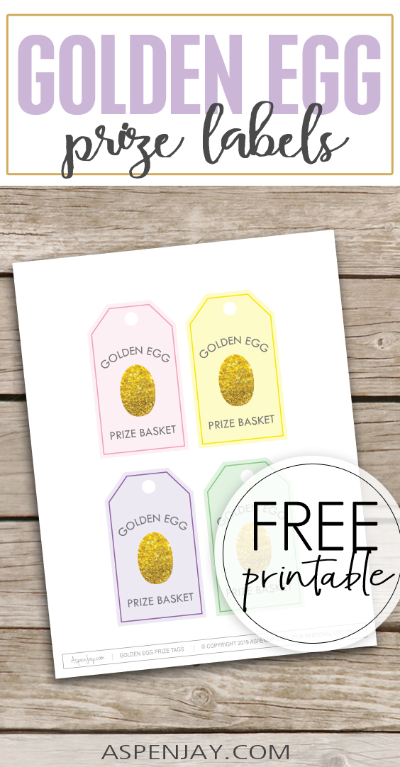 Free Printables for your Golden Easter Egg Hunt - Aspen Jay