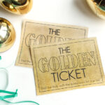 Such a fun idea to have a golden Easter egg hunt! Included are free printable golden tickets and golden prize labels! #goldeneasteregg #easteregghunt #goldentickets #goldeneggs