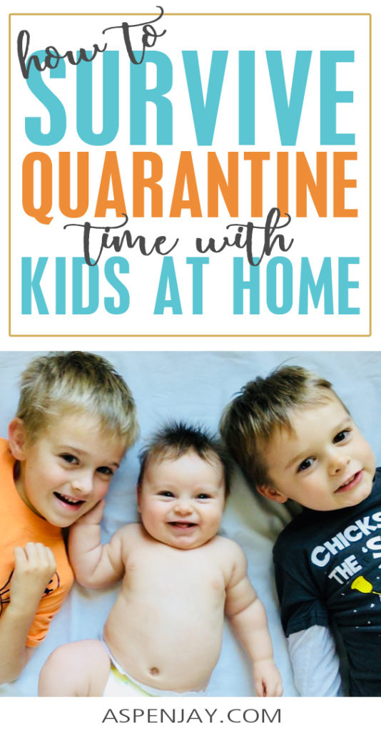 How to survive quarantine with all the kids at home! Great Activities for kids to keep them occupied and learning while you are all stranded at home. #quarantine #activitiesforkids #rainydyactivities