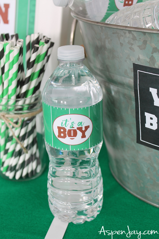 Fabulous Football Baby Shower ideas (and FREE printables!) that you are sure to LOVE! #footballbabyshower #footballparty #footballparty