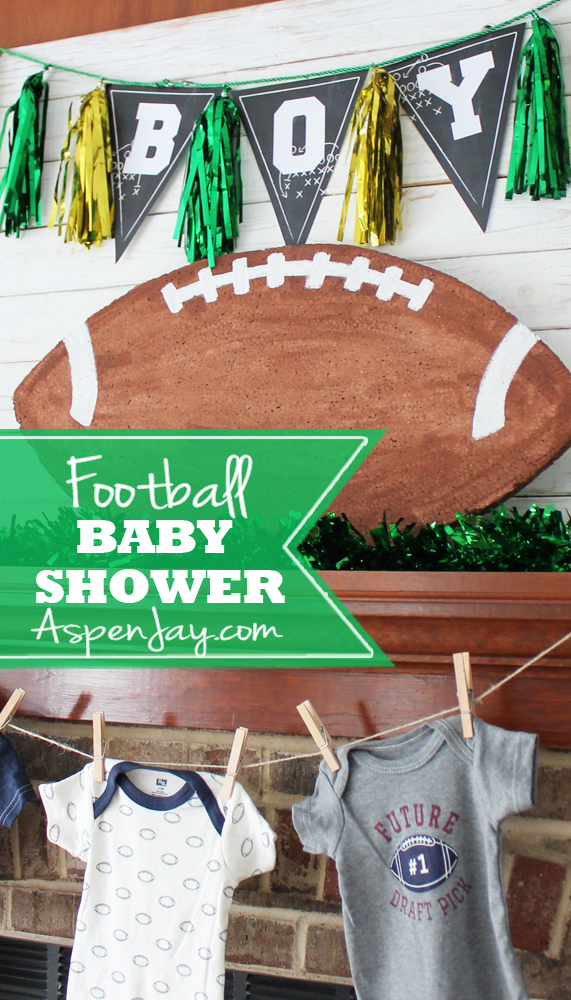 football themed baby shower favors
