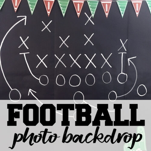 How To Make A Football Photo Backdrop