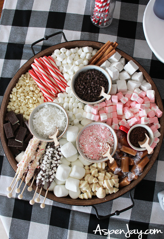 A hot cocoa board to die for!!! With a few helpful tips, you can make one yourself!
