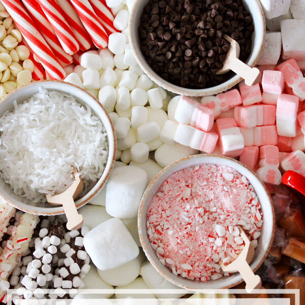 5 DIY Hot Chocolate Bar Tips + free printables - Aspen Jay