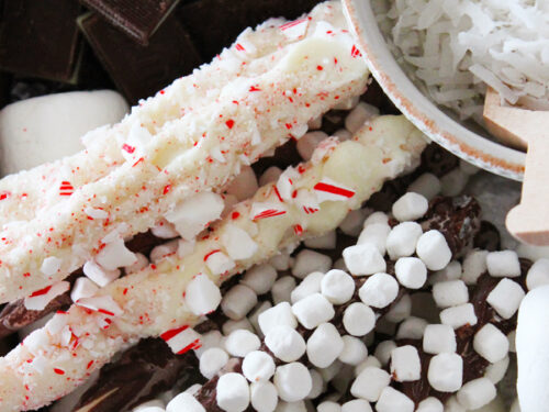 Joyously Domestic: Holiday Hot Cocoa Chocolate Stir Sticks