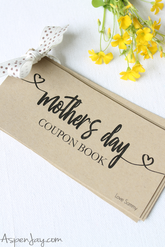 These classy & FREE Mother's Day Coupons are the perfect DIY gift for the mom in your life! With editable text, these coupons can be printed as is, or customized to your choosing! #mothersdaycoupons #mothersdaygift #mothersday